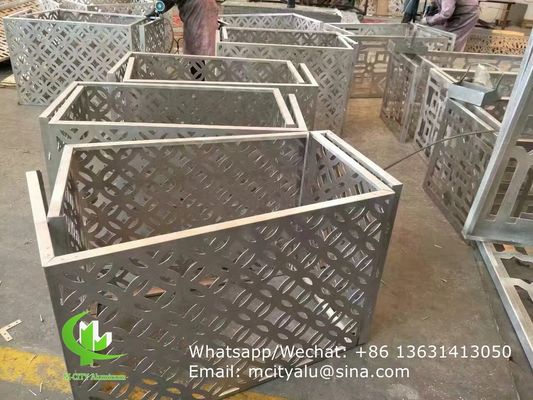 Prezzo buono condizionatore d'aria copertura in alluminio metallo facciata rivestimento foglio pieghevole 2,5 mm di spessore per decorazione parete tenda facciata in linea