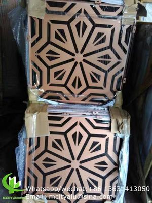 Prezzo buono 2.5mm Spessore pannello di facciata in alluminio rivestito in polvere con modelli personalizzati per la decorazione della parete a tenda in linea