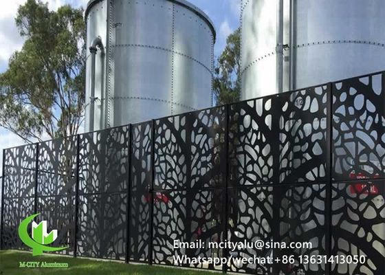 Prezzo buono 2 mm di spessore pannello di schermo cavo in alluminio con modelli di taglio laser e colori RAL personalizzabili per rivestimento di facciata in linea