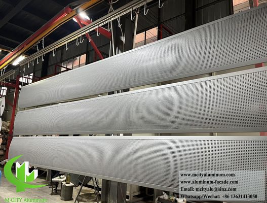 Prezzo buono pannello di alluminio architettonico spessore 3 mm pannello di ombra perforato in linea