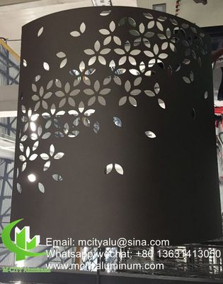 Prezzo buono Pannello di facciata in alluminio perforato con taglio laser CNC rivestito in polvere con colori RAL personalizzati per rivestimenti murali in linea