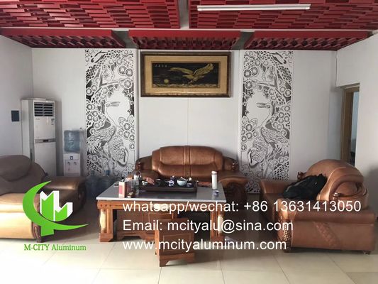 Prezzo buono 2.5 mm di spessore pannello perforato in alluminio con finitura rivestita in polvere e modelli personalizzabili per rivestimenti di facciate metalliche in linea