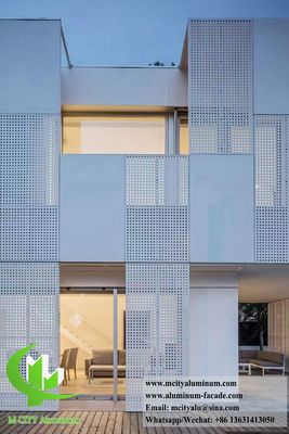 Prezzo buono Rivestimento di facciata in alluminio rivestito con polvere di perforazione CNC con disegni personalizzabili per pannelli a parete solida in linea