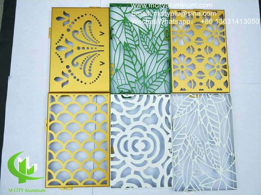 Prezzo buono Pannello perforato in alluminio rivestito in polvere 1000x2000 mm Disegni personalizzabili per rivestimenti per pareti di facciata in linea