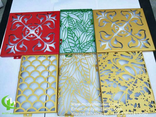 Prezzo buono Pannello di alluminio perforato rivestito in polvere con colori RAL personalizzabili e punzonatura della torretta CNC per rivestimento delle facciate in linea