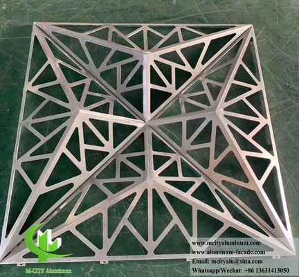 Prezzo buono Rivestimento in alluminio 3D Laser Cut Pattern PVDF Durable Coating in linea