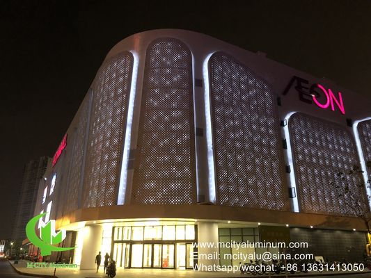 Prezzo buono pannelli perforati in alluminio facciata rivestimento murale pannello esterno copertura edilizia per edificio o soffitto in linea