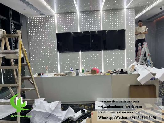 Prezzo buono Fogli di alluminio per la decorazione dei rivestimenti murali per schermo metallico perforato in linea