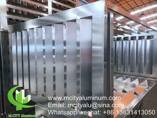 Prezzo buono Copertura esterna del condizionatore d'aria copertura in alluminio per decorazione di facciata in linea