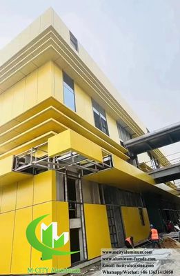 Prezzo buono Rivestimento di facciata in alluminio perforato rivestito in polvere Dimensioni personalizzabili per pannelli di parete metallici in linea