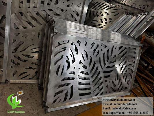 Prezzo buono Pannello decorativo in alluminio rivestito in polvere con modelli personalizzabili e taglio CNC per applicazioni di recinzioni e finestre in linea