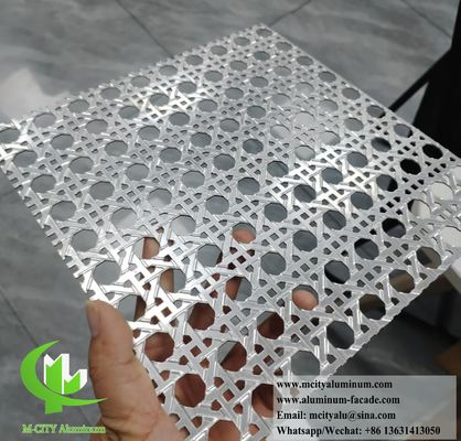 Prezzo buono Foglio di alluminio perforato rivestito in polvere taglio laser CNC 1200x2400mm per facciate e pannelli di schermo in linea