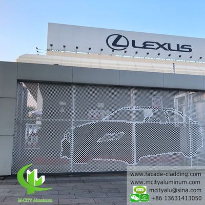 Prezzo buono Lamiera di alluminio perforata verniciata a polvere con colori RAL personalizzati per pannelli di facciata tagliati al laser in linea