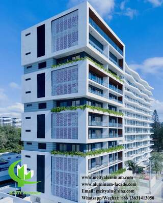 Prezzo buono Pannello murale in alluminio metallico per decorazione facciate in linea