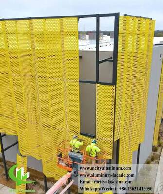 Prezzo buono Pannelli di rivestimento in alluminio perforato CNC personalizzati con lega 3003 H14/H24 e rivestimento PVDF per facciate in linea