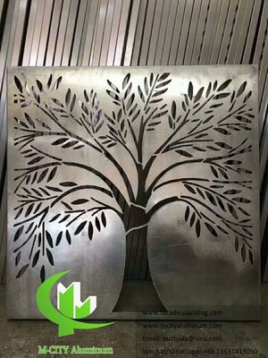 Prezzo buono Pannello Facciata in Alluminio con Design ad Albero Personalizzato, Verniciato a Polvere, 1000x1500mm per Rivestimento Pareti Hotel in linea