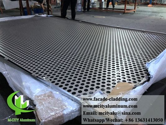 Prezzo buono Fogli di metallo perforati rivestimento esterno di facciata in alluminio decorazione di pareti a tenda metallica in linea