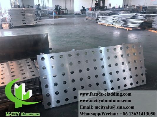 Prezzo buono Pannello di facciata in alluminio dipinto in PVDF perforato CNC di spessore 3 mm per rivestimenti esterni in linea