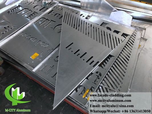 Prezzo buono Cina fornitore 3003 pannello metallico di alluminio in polvere rivestito di alluminio di pannello massiccio muro tenda per rivestimento di facciata in linea