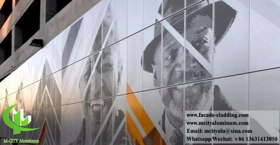 Prezzo buono Pannello di facciata in alluminio perforato dipinto in PVDF da 3 mm con colori RAL personalizzati per rivestimento in linea