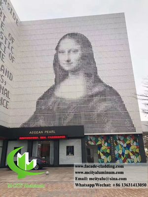 Prezzo buono Pannello di facciata in alluminio perforato rivestito in polvere con colori RAL personalizzati e spessore 1,5-10 mm in linea