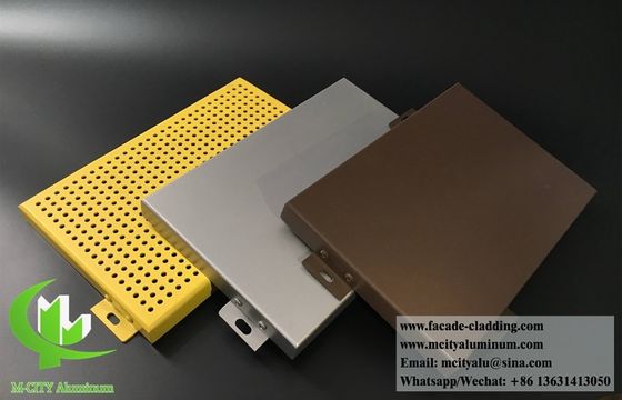 Prezzo buono Fassati metallici antirruggine pannelli di alluminio massiccio per facciate di edifici in linea