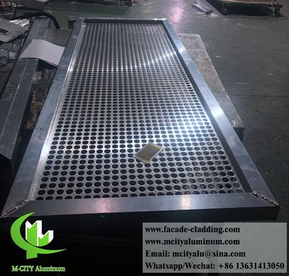 Prezzo buono Fogli metallici per vetro di alluminio perforato antirrugine per finestre in linea