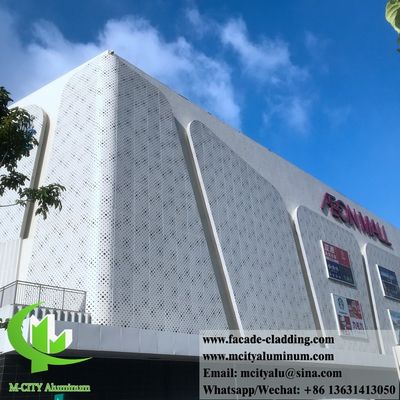 Prezzo buono Fassate metalliche perforate, pannelli di rivestimento in alluminio, lamiere metalliche in linea