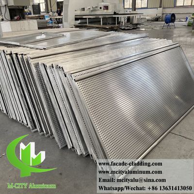 Prezzo buono Fassate metalliche perforate di alluminio, rivestimento delle pareti, decorazione 3 mm PVDF, rivestimento PPG in linea