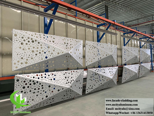 Prezzo buono Sistema di facciata in metallo 3D di rivestimento in alluminio solido per la decorazione esterna delle pareti degli edifici in linea