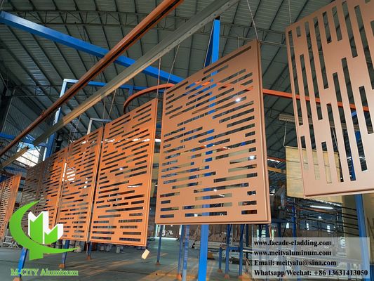 Prezzo buono pannelli di alluminio per schermo metallico perforato decorativo con PVDF antirrugine e colori RAL personalizzabili per facciata e rivestimento in linea