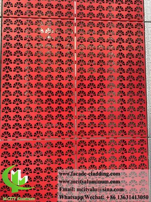 Prezzo buono Pannello di facciata in alluminio verniciato a polvere tagliato al laser con colori RAL personalizzabili per rivestimenti murali in metallo perforato in linea