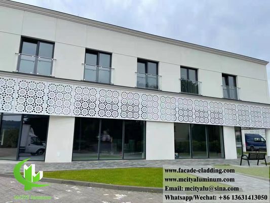 Prezzo buono Pannello Facciata in Alluminio Perforato Tagliato al Laser Verniciato a Polvere con Colori RAL Personalizzabili e Spessore 3mm per Rivestimento Murale in linea
