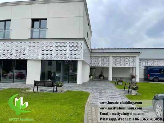 Prezzo buono Pannello di alluminio tagliato al laser rivestito in polvere con colori RAL personalizzabili e spessore di 3 mm per rivestimento di facciata in linea