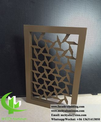 Prezzo buono 3mm Spessore Laser Cut Privacy Screen pannello decorativo in alluminio con polvere rivestita disegni personalizzabili in linea
