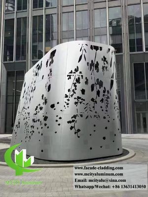 Prezzo buono Pannello di rivestimento in alluminio 3D con colore grigio argento e spessore 3 mm per decorazione di lamiere architettoniche in linea