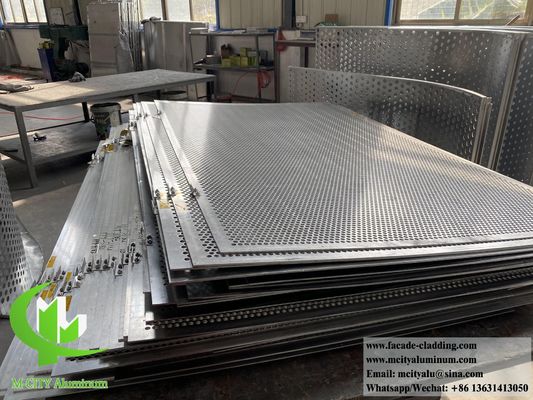 Prezzo buono Pannello di facciata in alluminio perforato verniciato a polvere con motivi personalizzabili e spessore di 3 mm per decorazione esterna in linea