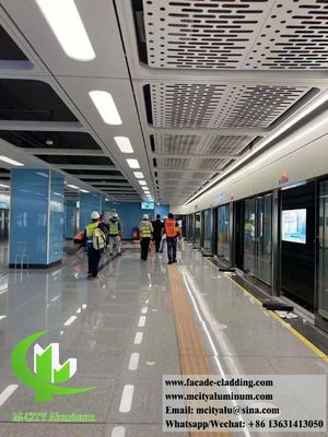 Prezzo buono Perforazione del soffitto metallico in lamiera di alluminio e schermo metallico PVDF Akzo Nobel Coating in linea